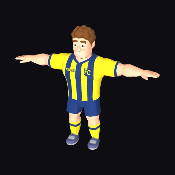 Soccer Player in Yellow