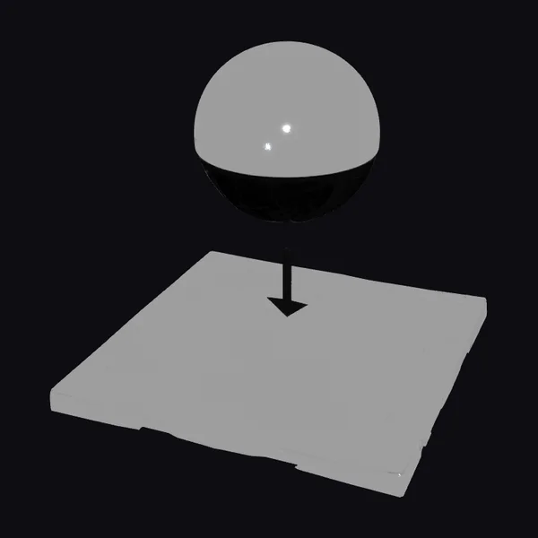 Metal Sphere Falling Plate