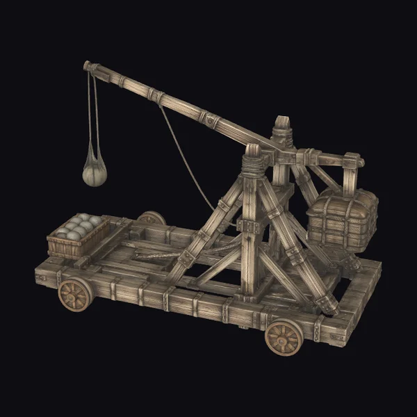 Medieval Trebuchet Cart