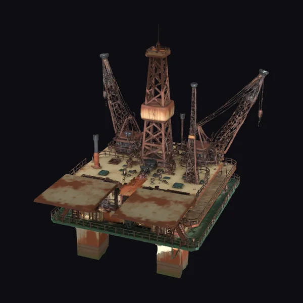 Abandoned Oil Rig Platform