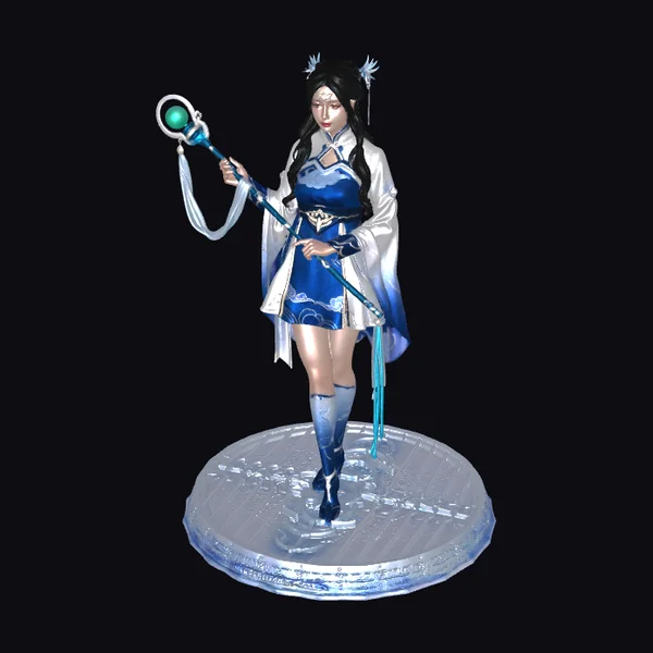 Azure Blossom Warrior