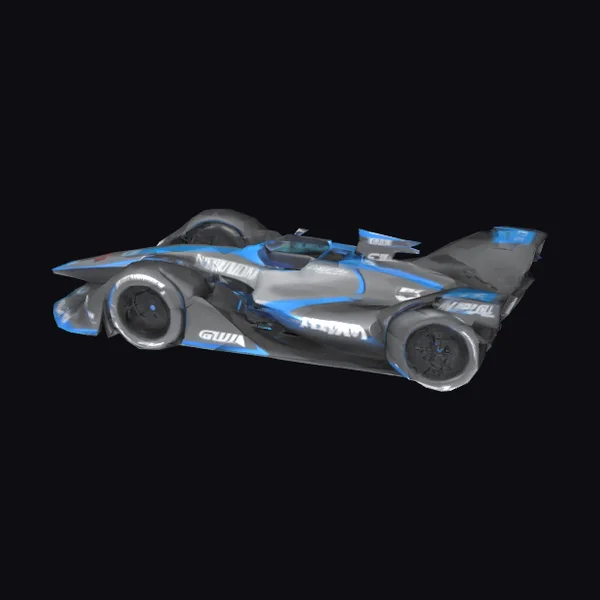 Sleek Electric Race Car