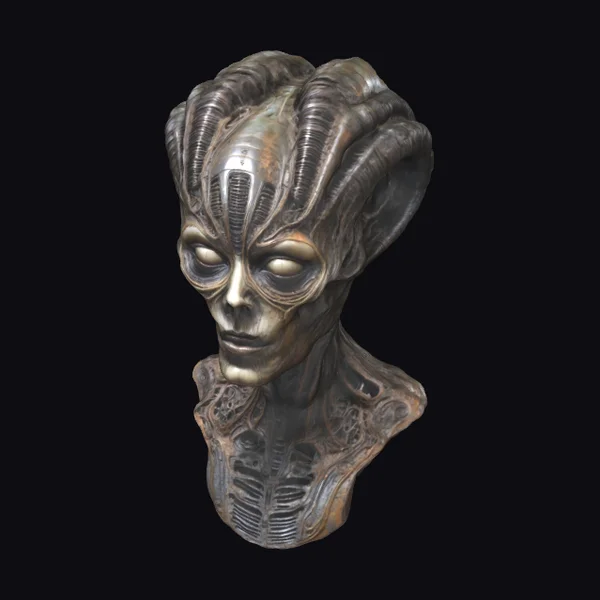 Alien Skull Bust