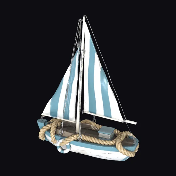 Sailboat with Rope Details