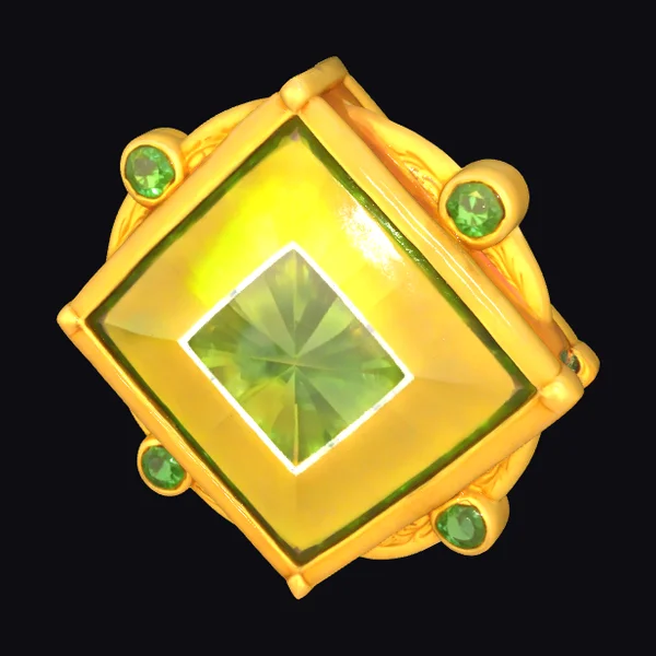 Golden Emerald Jewel
