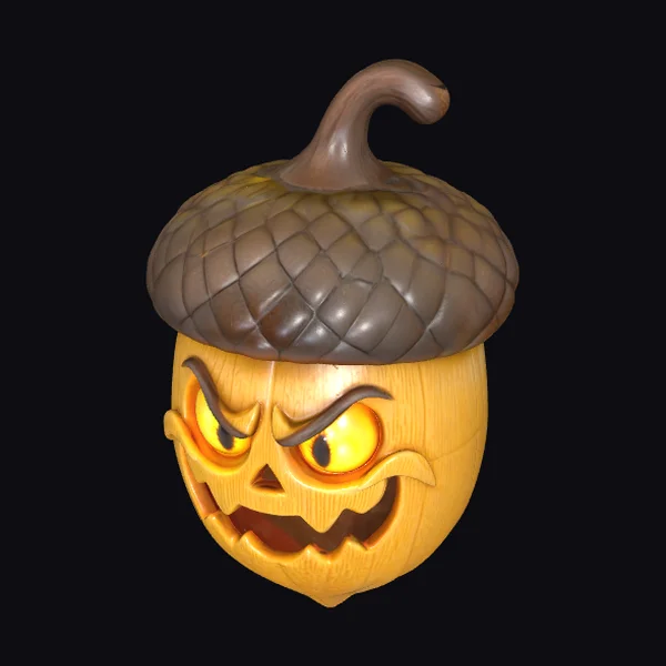 Acorn Jack-o'-Lantern