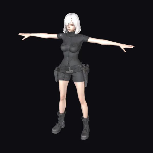 Anime Female Tactical Outfit