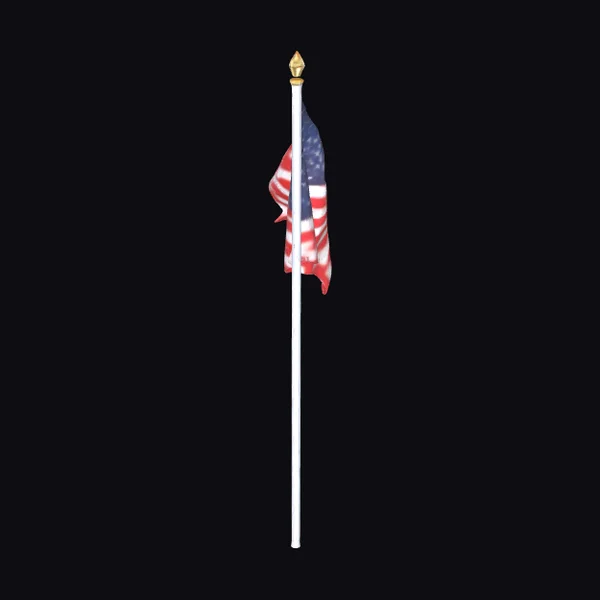 American Flag on Pole