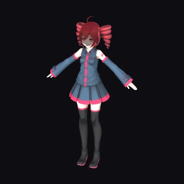 Anime Girl in School Uniform