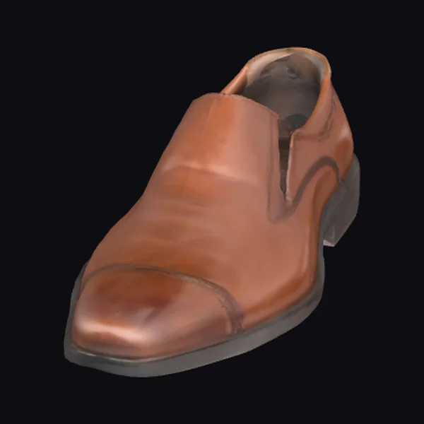 Brown Leather Loafer Shoe