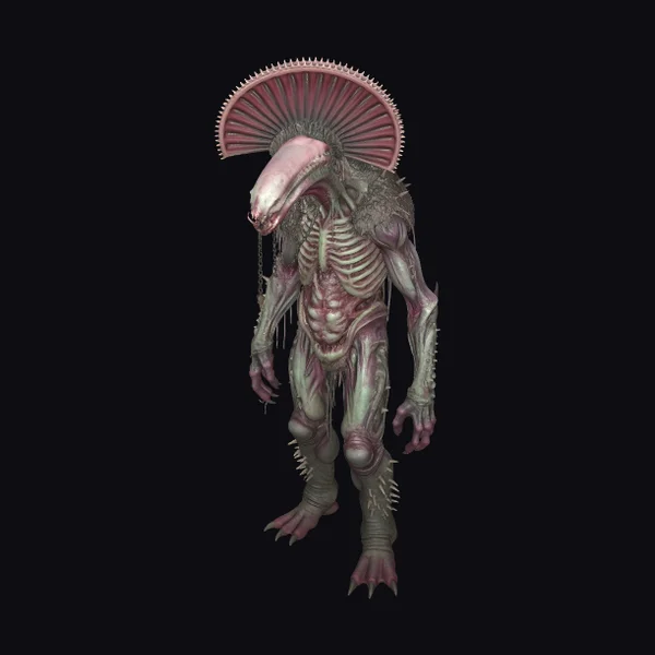 Alien with Spine Crown