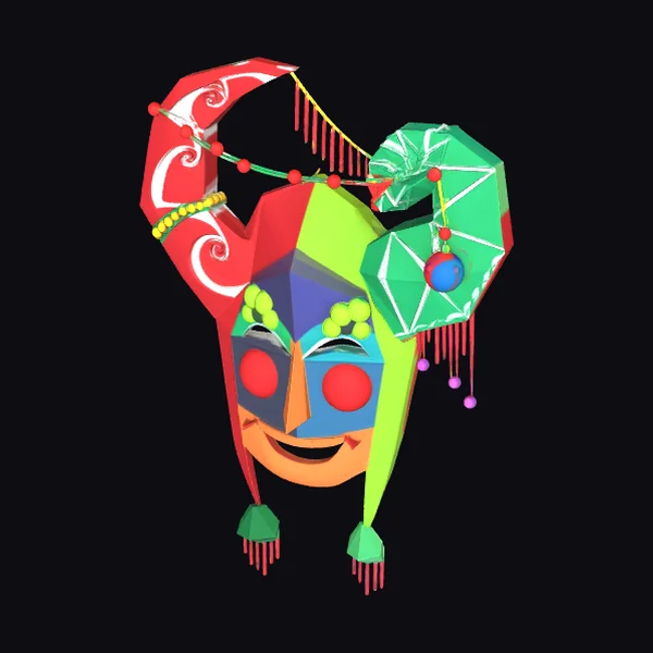 Carnival Jester Mask
