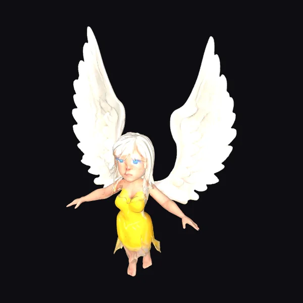 Winged Female Figure