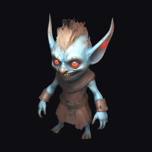 Blue Humanoid Fantasy Creature