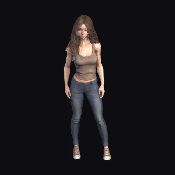 Young Woman Casual Outfit