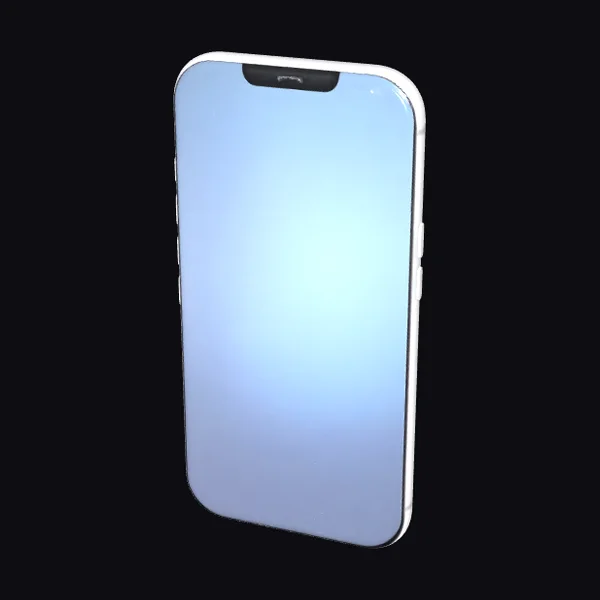 Smartphone with White Case