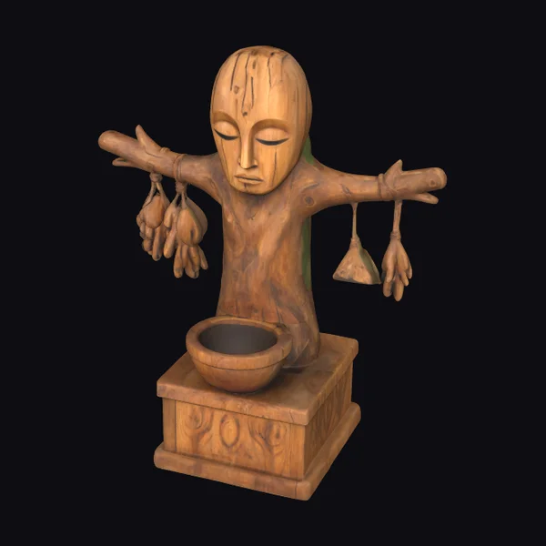 Wooden Harvest Guardian Statue