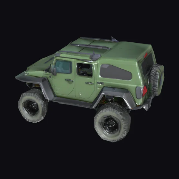 Military Green Jeep