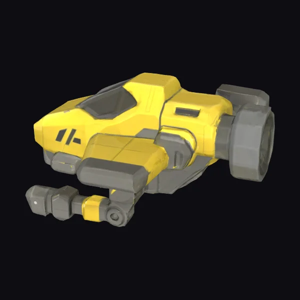 Yellow Sci-Fi Vehicle