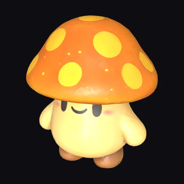 Smiling Mushroom Creature