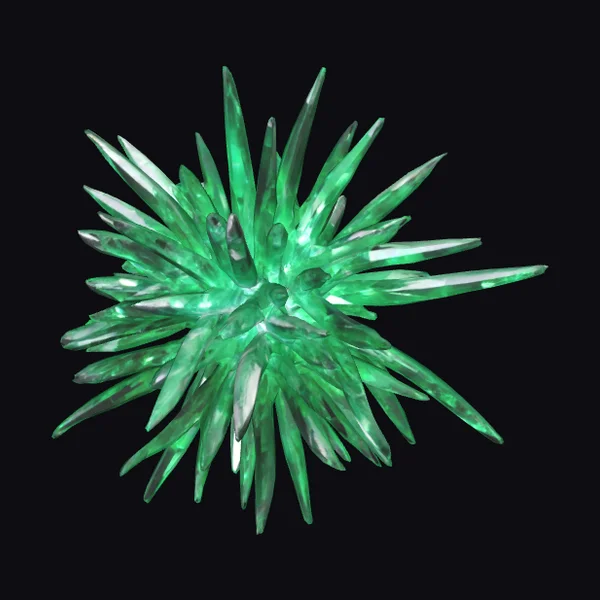 Green Crystal Explosion