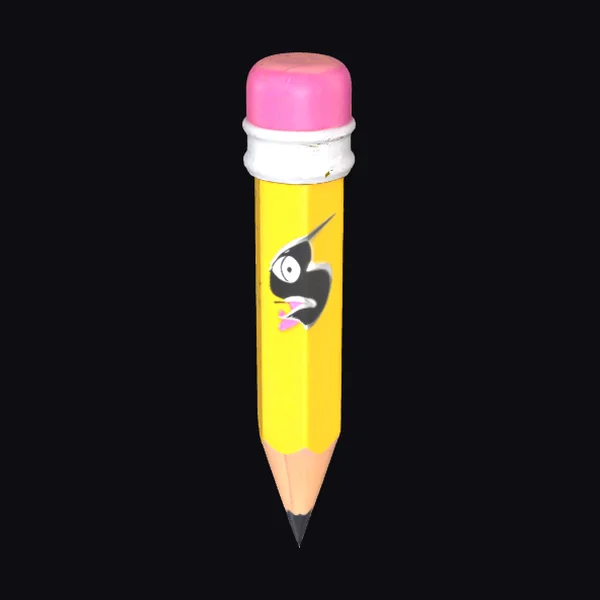 Angry Face Pencil