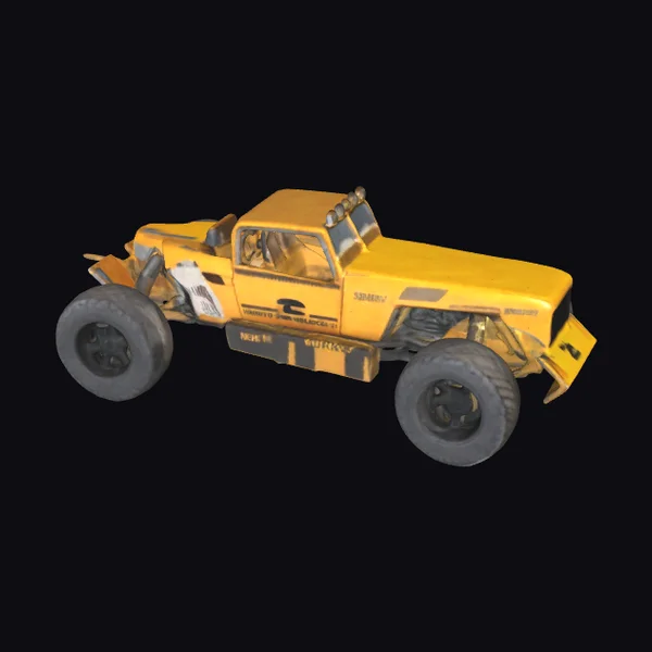 Yellow Monster Truck