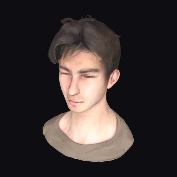 Young Man Bust Portrait