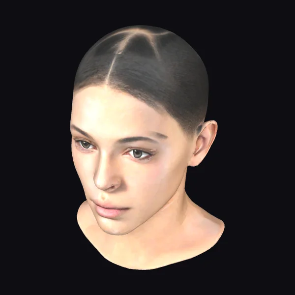 Young Woman Portrait Bust