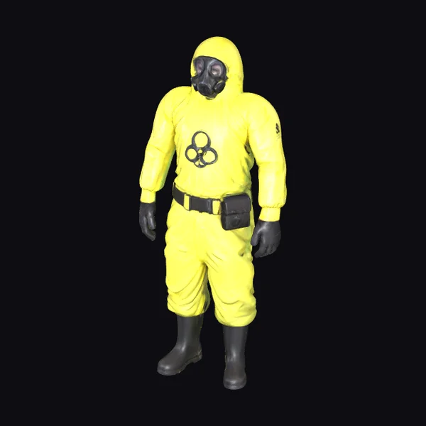 Yellow Biohazard Suit