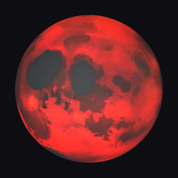 Red Moon Surface