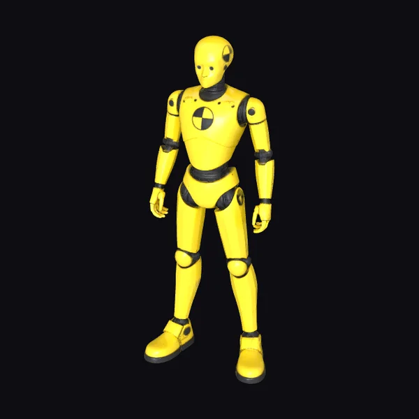 Yellow Robot Figure