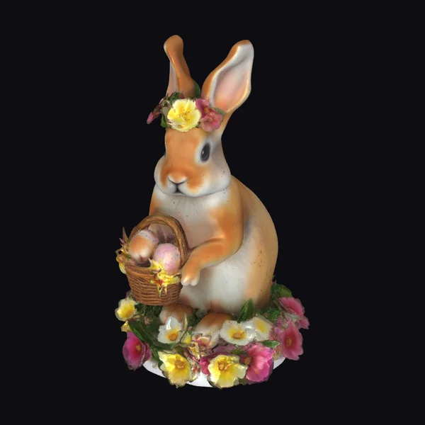 Easter Bunny with Tulip Crown