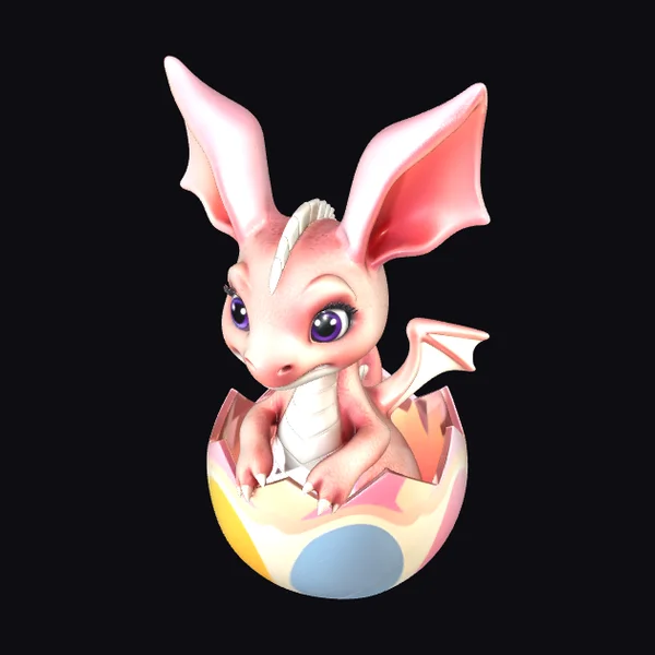 Baby Dragon Hatching Egg