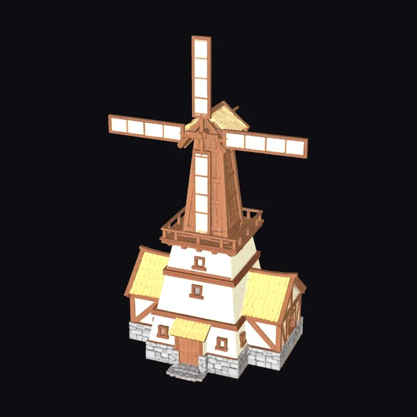 Wooden Windmill House