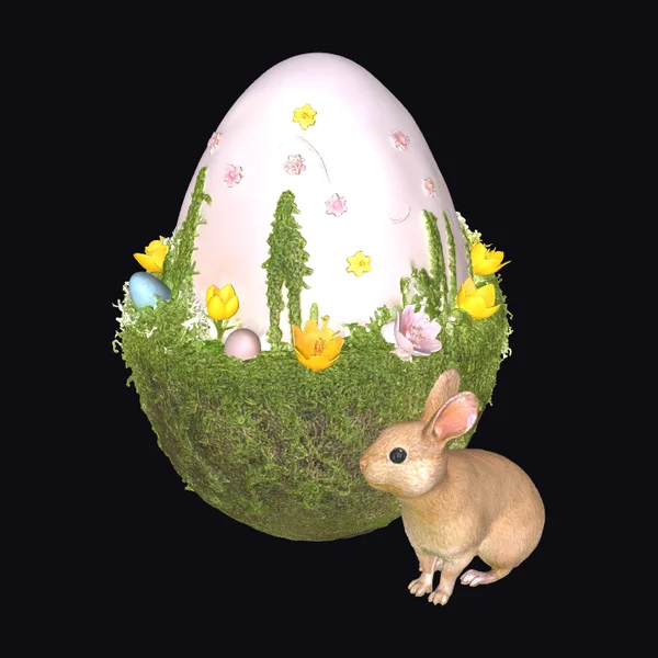 Easter Bunny Egg Scene