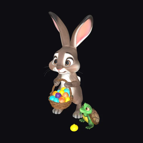 Easter Bunny Turtle Friends