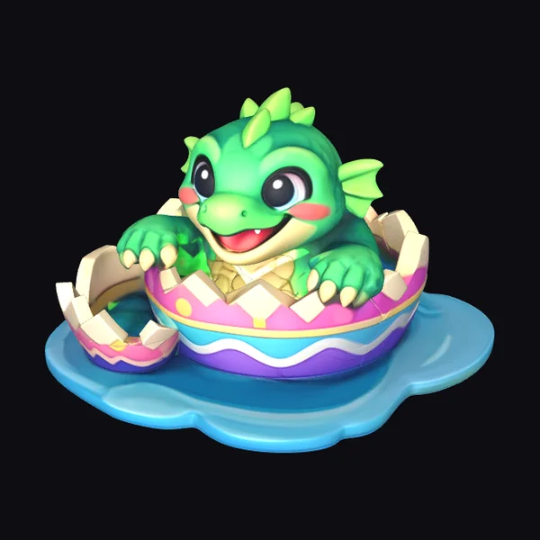 Easter Egg Hatching Monster