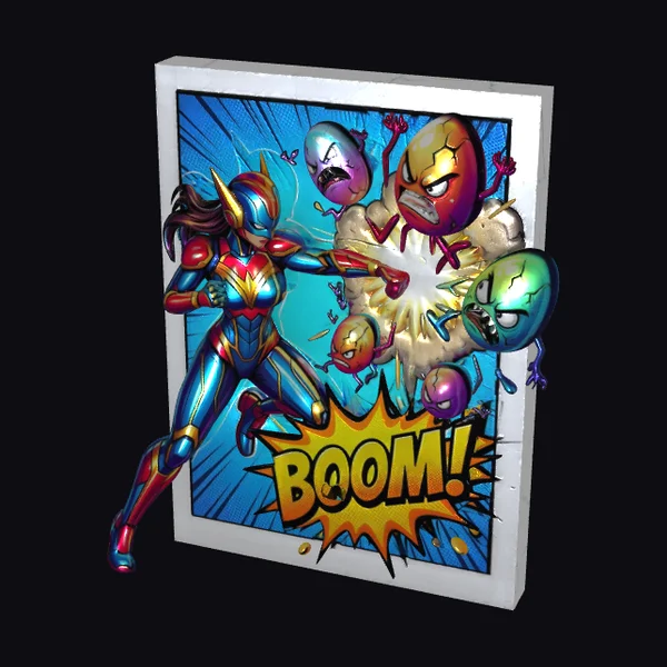 Comic Book Heroine Explosion