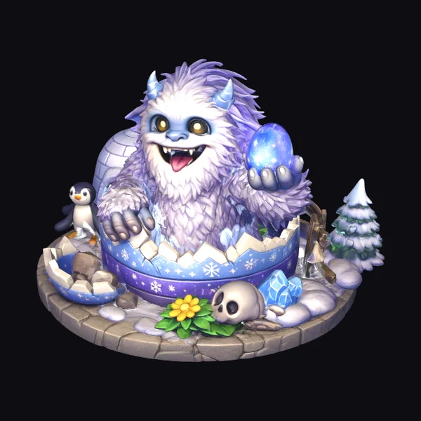 Adorable Snowman Yeti