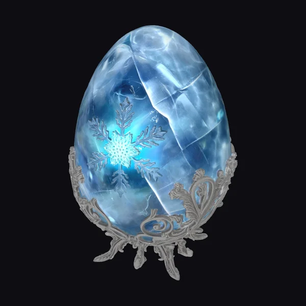Frosted Snowflake Egg