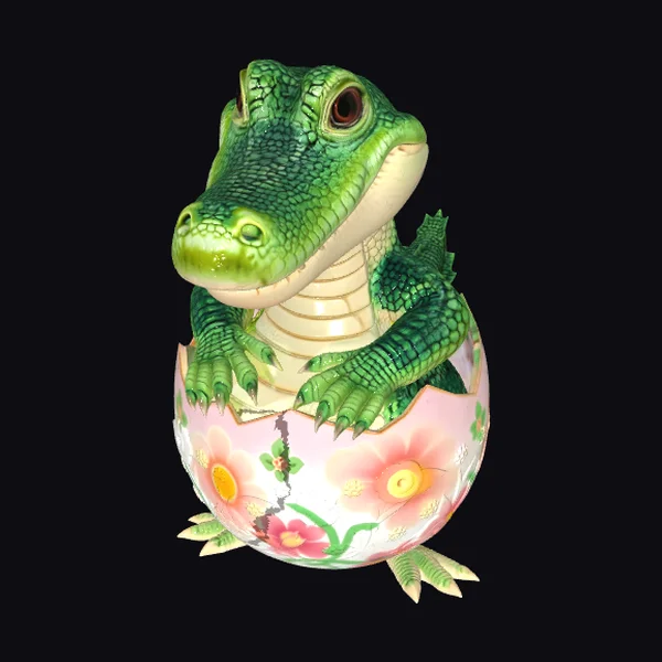 Baby Alligator Easter Egg
