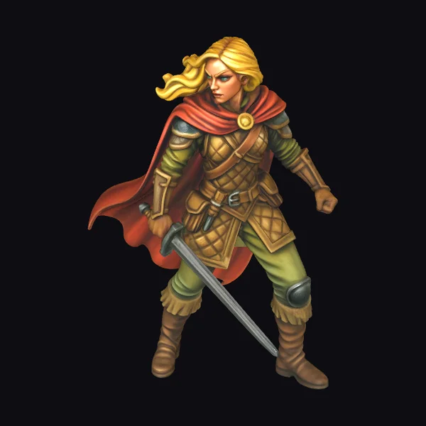 Warrior Woman with Sword