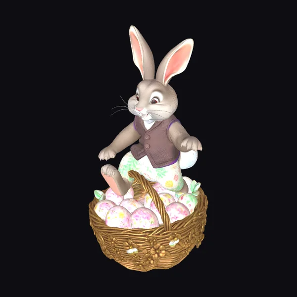 Easter Bunny in Basket