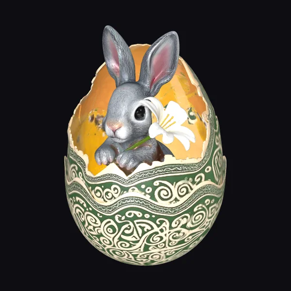 Easter Bunny in Egg
