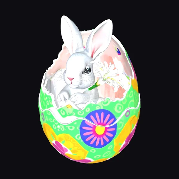 Easter Egg Bunny Inside