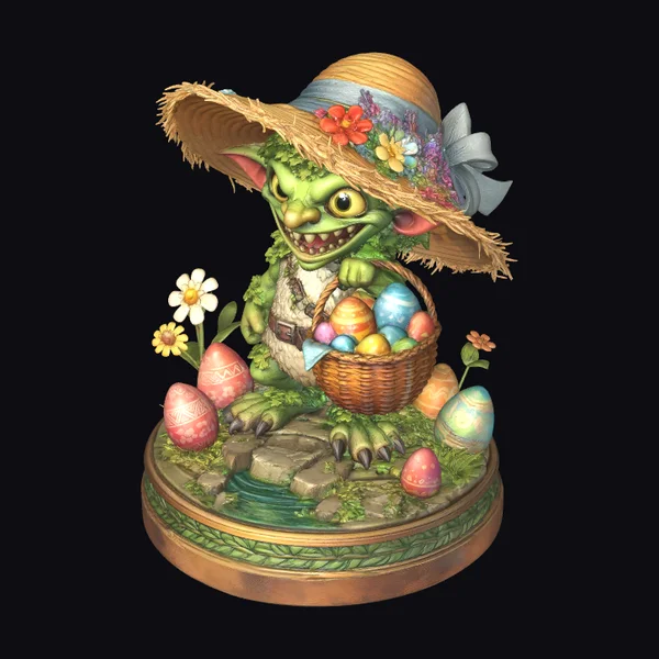Easter Goblin Figurine