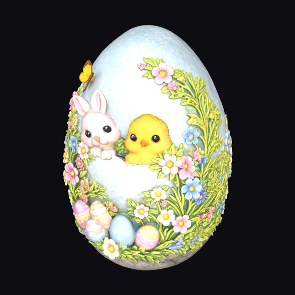 Easter Egg Bunny Chick