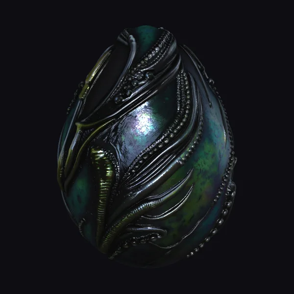 Iridescent Iron Easter Egg
