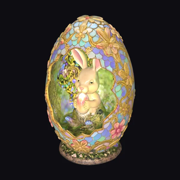 Easter Egg Bunny Sculpture
